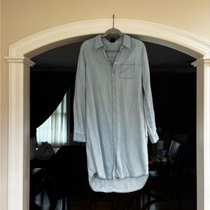 Lord & Taylor Light Blue Denim Dress